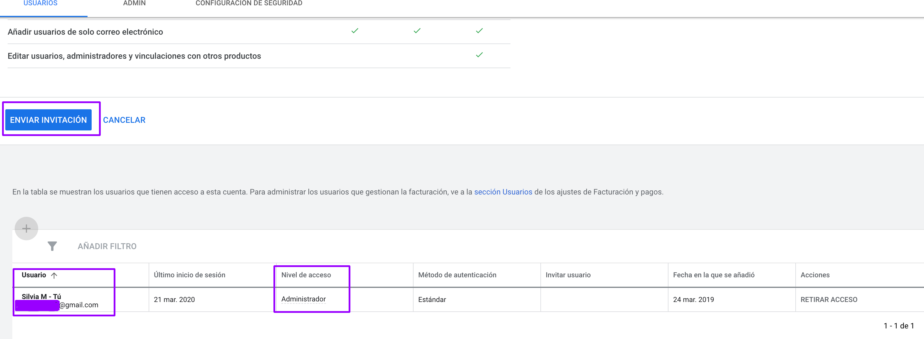 Google Ads: cómo dar acceso con tu cuenta a otros