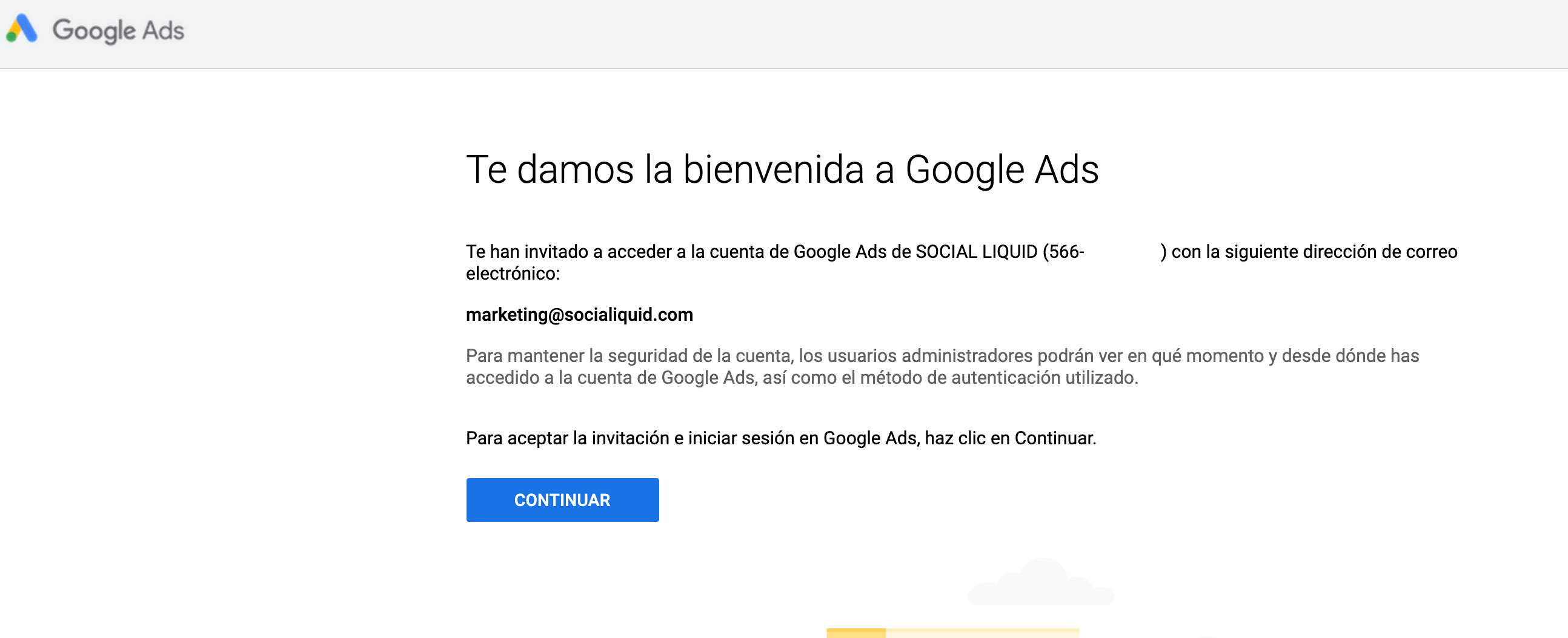 Google Ads: cómo dar acceso con tu cuenta a otros