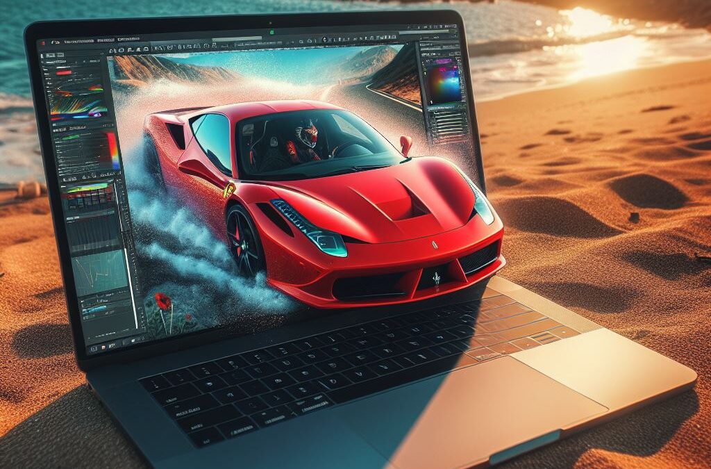 Ferrari generado con herramientas de inteligencia artificial